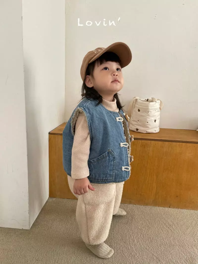 Lovin - Korean Baby Fashion - #babyootd - Denim Dumble Vest - 9