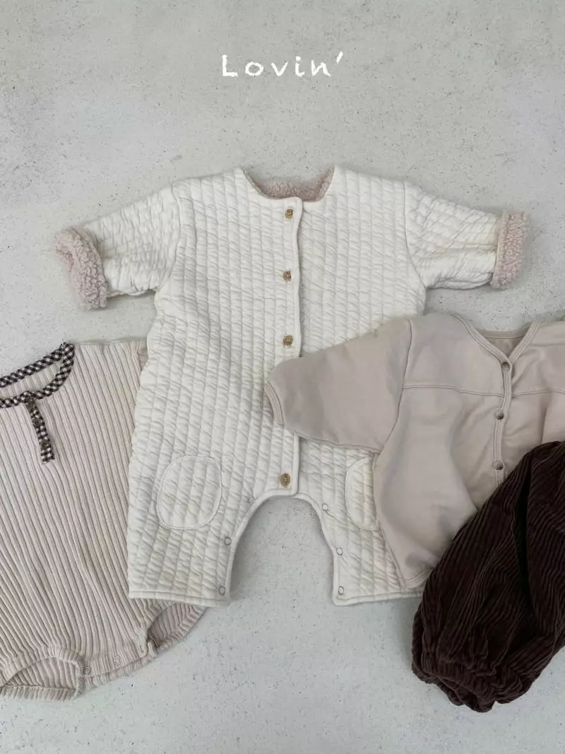 Lovin - Korean Baby Fashion - #babyootd - Quilting Bodysuit - 8