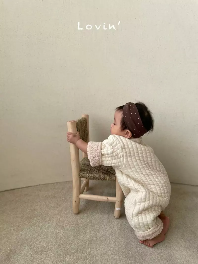 Lovin - Korean Baby Fashion - #babyoutfit - Quilting Bodysuit - 10