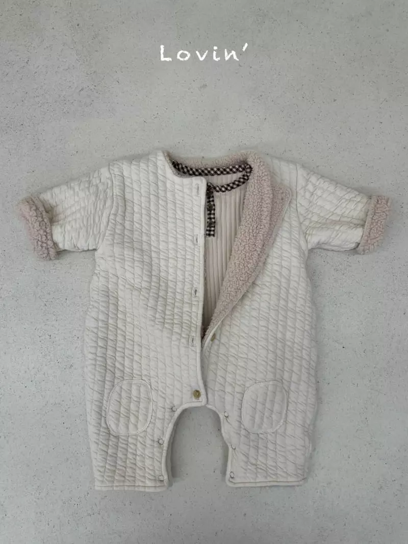 Lovin - Korean Baby Fashion - #babyoutfit - Quilting Bodysuit - 9