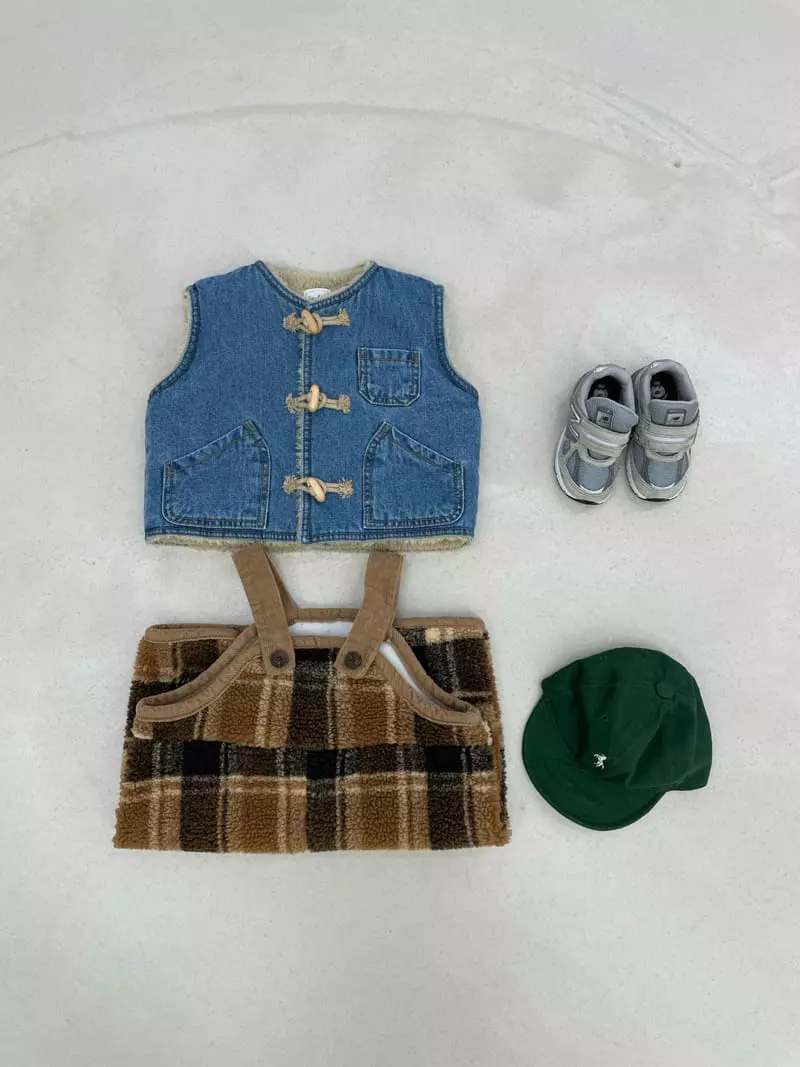 Lovin - Korean Baby Fashion - #babywear - Denim Dumble Vest - 12