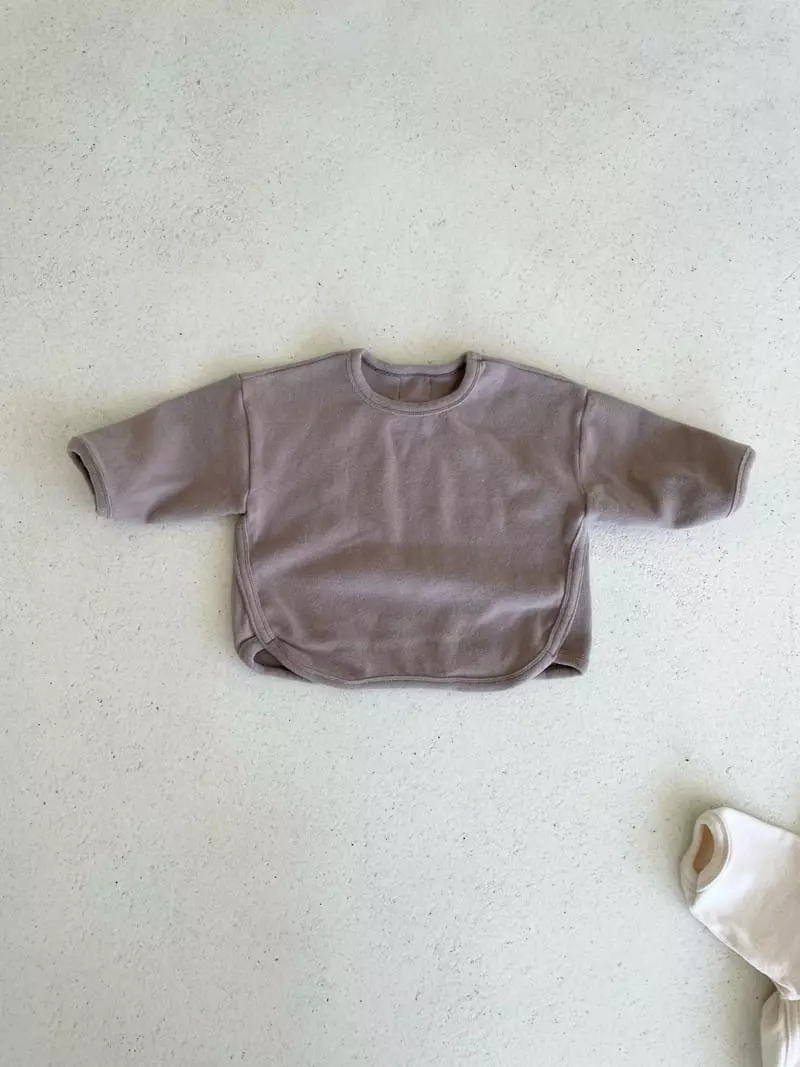 Lovin - Korean Baby Fashion - #onlinebabyboutique - Fleece Piping Tee