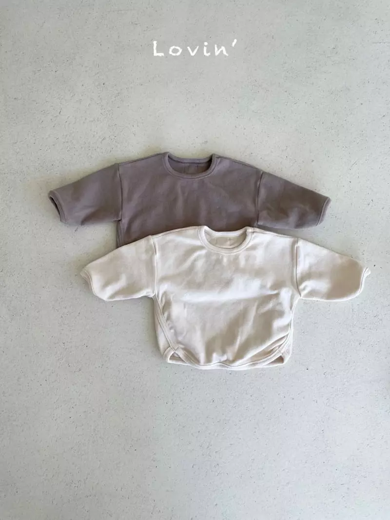 Lovin - Korean Baby Fashion - #onlinebabyshop - Fleece Piping Tee - 2