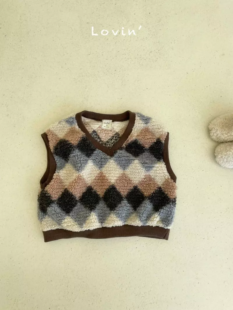 Lovin - Korean Children Fashion - #childofig - Argyle Vest - 3