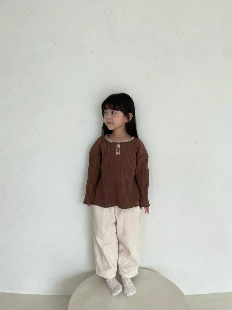 Lovin - Korean Children Fashion - #childofig - Small Rib Tee - 10