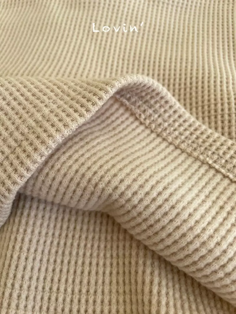 Lovin - Korean Children Fashion - #childrensboutique - Waffle Turtleneck Tee - 8