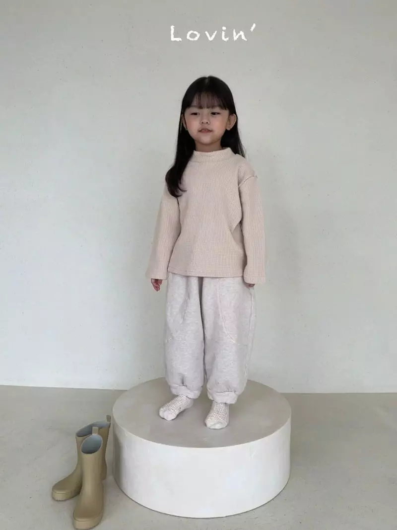 Lovin - Korean Children Fashion - #discoveringself - Waffle Turtleneck Tee - 10