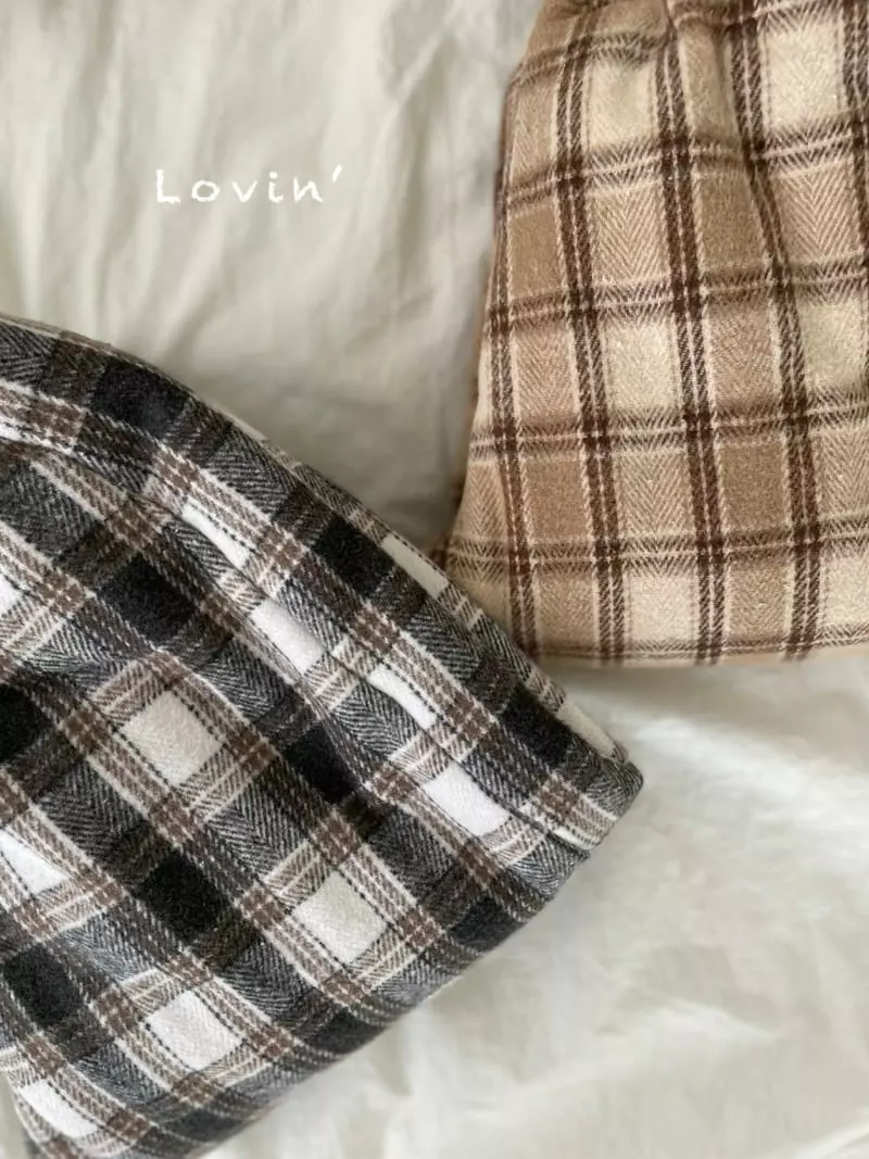 Lovin - Korean Children Fashion - #fashionkids - Everyday check Pants - 3