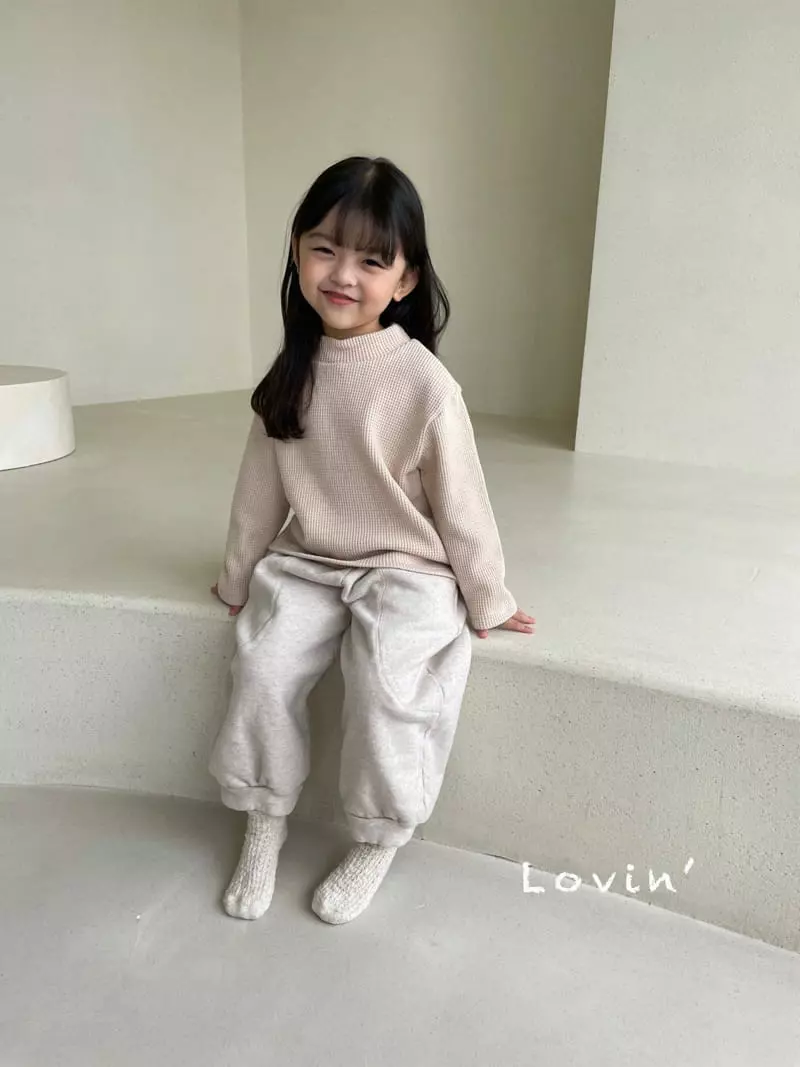 Lovin - Korean Children Fashion - #fashionkids - Waffle Turtleneck Tee - 11