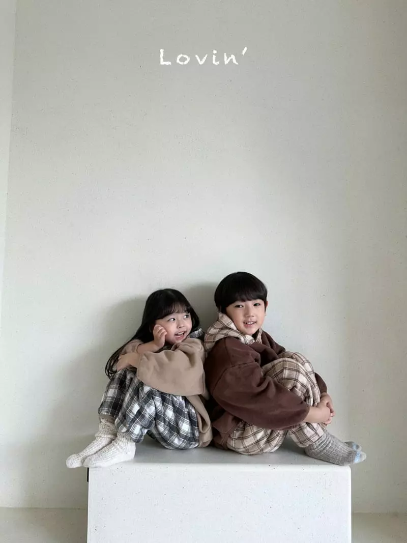 Lovin - Korean Children Fashion - #kidzfashiontrend - Check Hoody Tee - 7