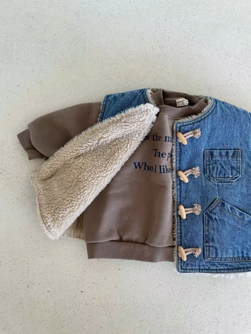 Lovin - Korean Children Fashion - #littlefashionista - Denim Dumble Vest - 2