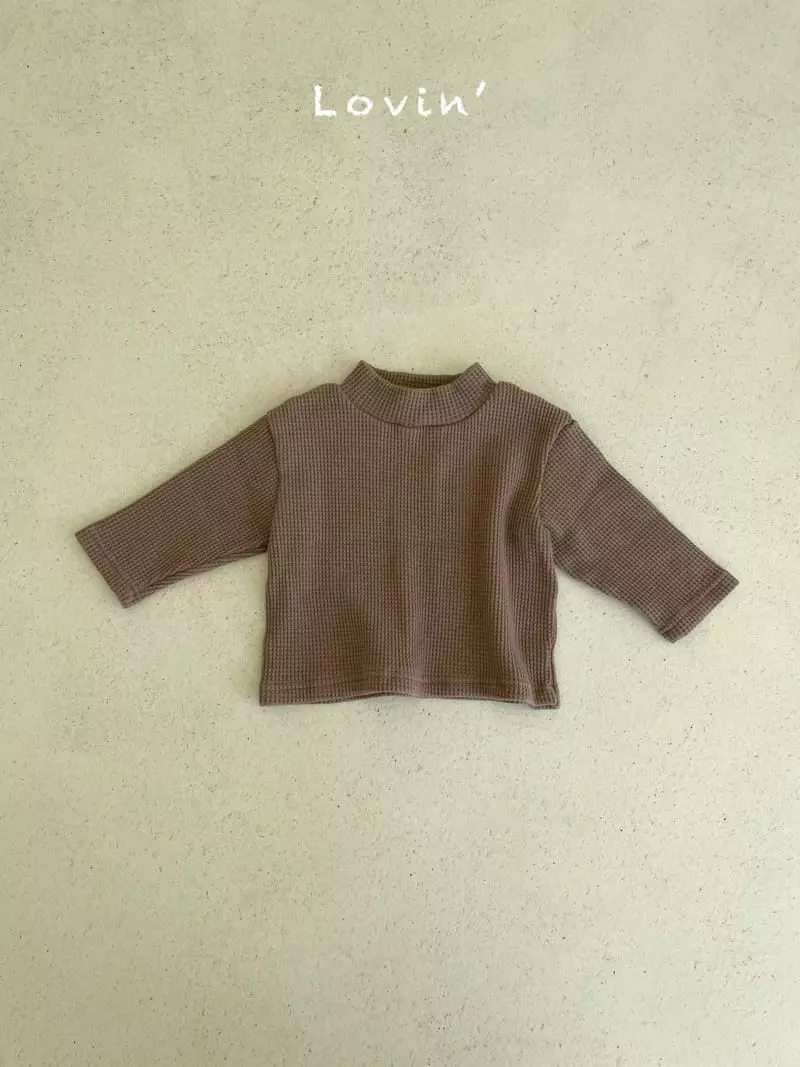 Lovin - Korean Children Fashion - #littlefashionista - Waffle Turtleneck Tee - 2