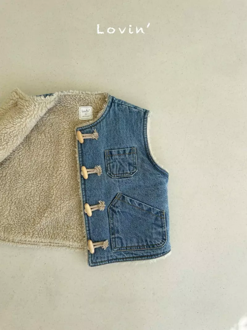 Lovin - Korean Children Fashion - #magicofchildhood - Denim Dumble Vest - 4