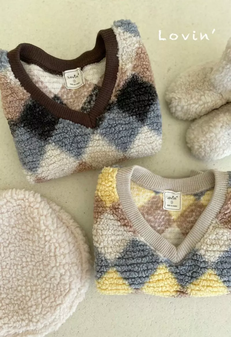 Lovin - Korean Children Fashion - #toddlerclothing - Argyle Vest