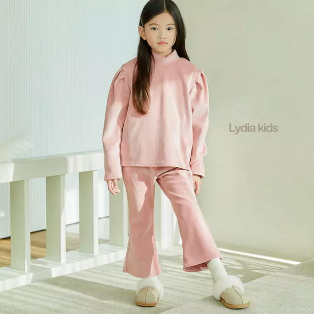 Lydia - Korean Children Fashion - #Kfashion4kids - Puff Sleeve Set - 2