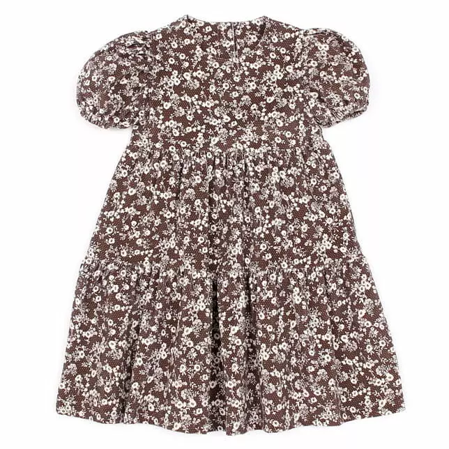Lydia - Korean Children Fashion - #prettylittlegirls - Veloure Flower One-piece - 4