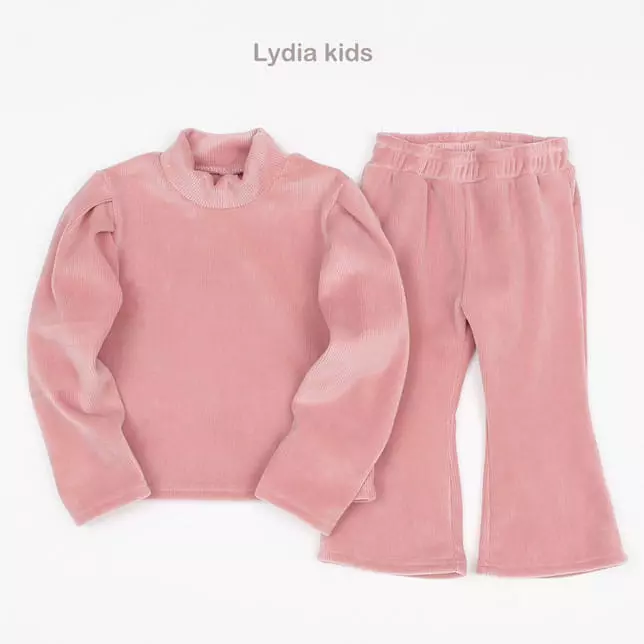 Lydia - Korean Children Fashion - #littlefashionista - Puff Sleeve Set - 3