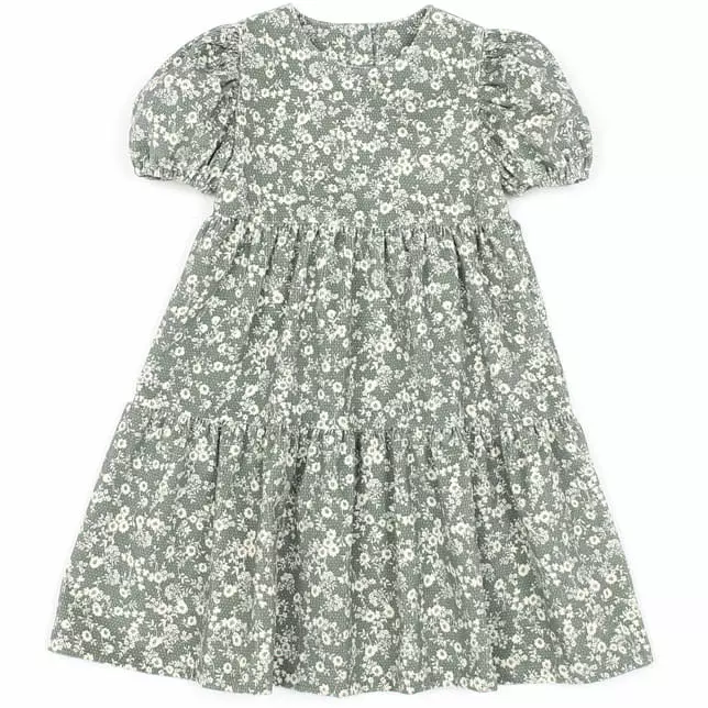 Lydia - Korean Children Fashion - #magicofchildhood - Veloure Flower One-piece