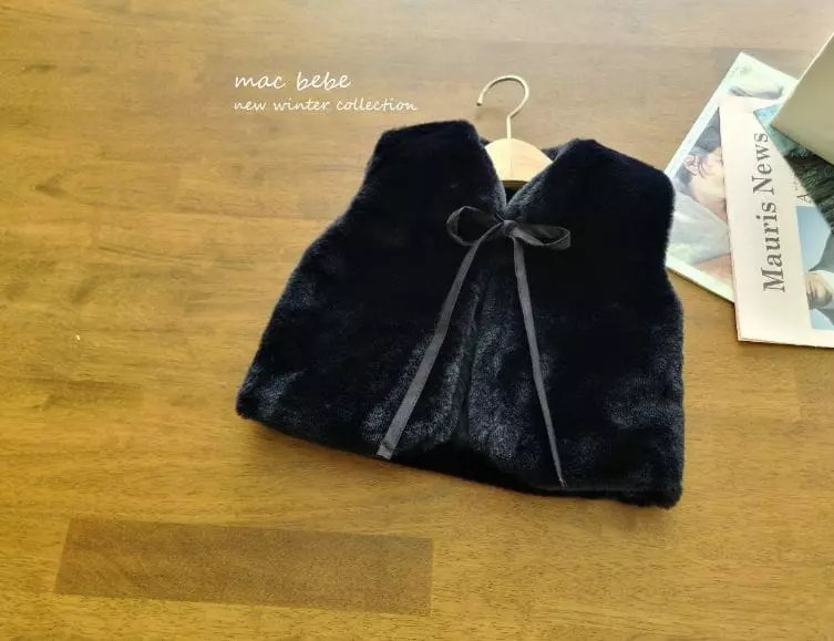 Mac - Korean Baby Fashion - #babyfever - Bebe Mink Vest - 3