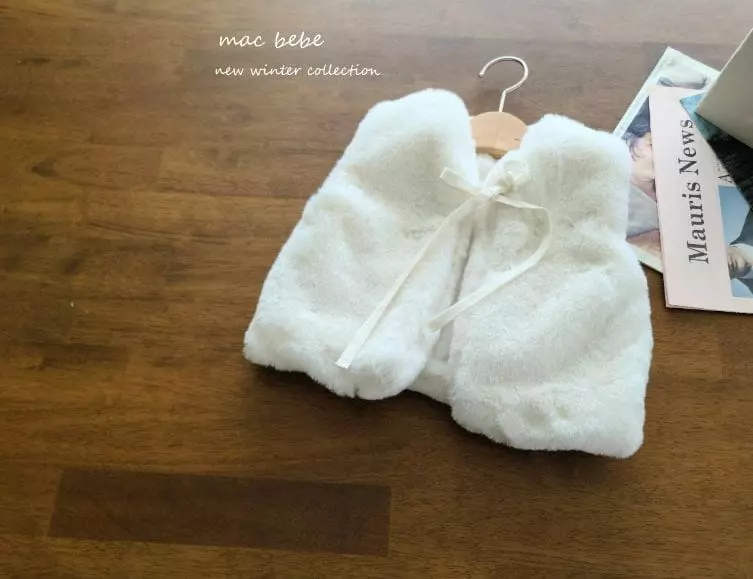 Mac - Korean Baby Fashion - #babyfever - Bebe Mink Vest - 4