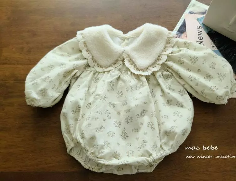 Mac - Korean Baby Fashion - #babygirlfashion - bogle Collar Bodysuit - 3