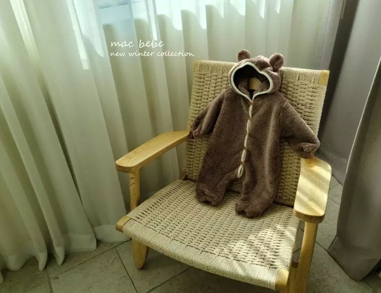 Mac - Korean Baby Fashion - #babylifestyle - Bear Hoody All In One Overalls - 7