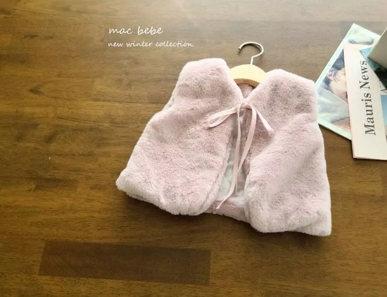 Mac - Korean Baby Fashion - #babylifestyle - Bebe Mink Vest - 5