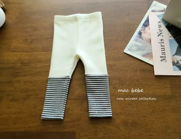 Mac - Korean Children Fashion - #childrensboutique - Fleece Color Leggings - 7