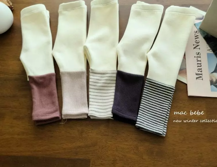 Mac - Korean Children Fashion - #designkidswear - Fleece Color Leggings - 8