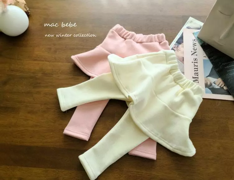 Mac - Korean Children Fashion - #designkidswear - Mink Skirt Leggings - 4