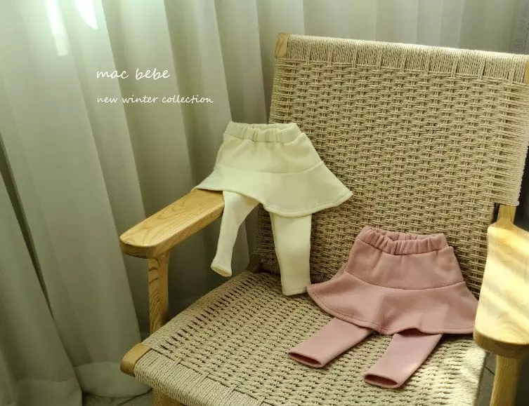 Mac - Korean Children Fashion - #fashionkids - Mink Skirt Leggings - 5