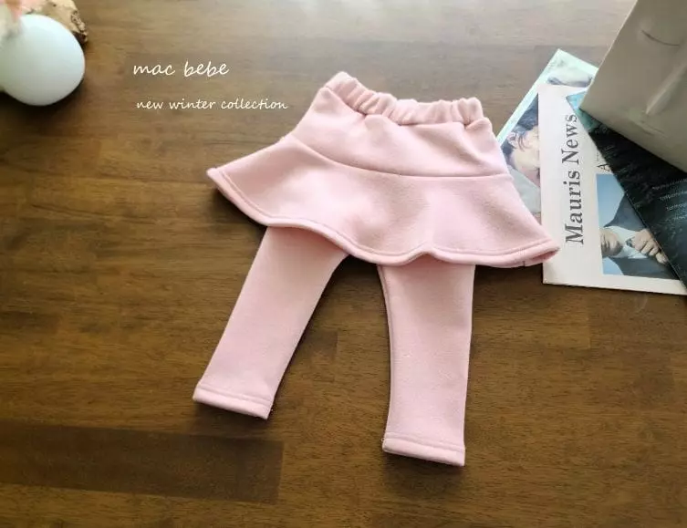 Mac - Korean Children Fashion - #kidzfashiontrend - Mink Skirt Leggings - 8