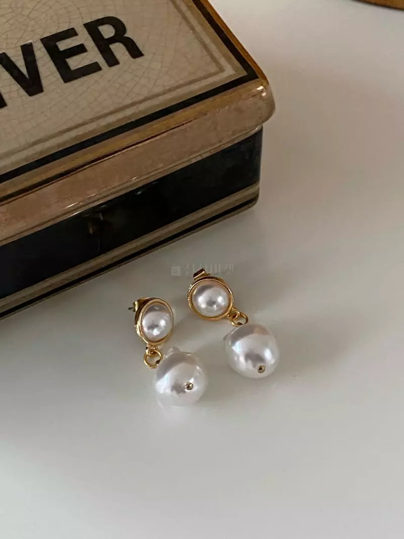Made - Korean Women Fashion - #momslook - Pearl Drop Earring