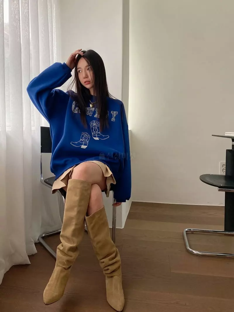 Made - Korean Women Fashion - #momslook - Boy Sweatshirt - 3