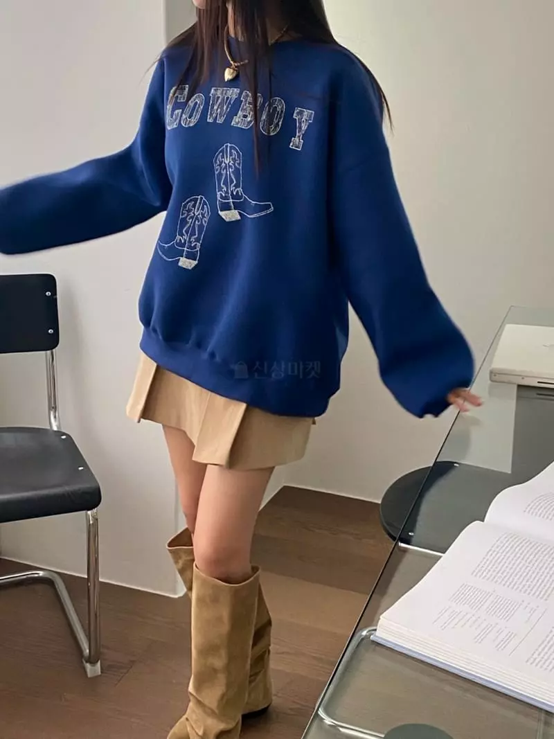 Made - Korean Women Fashion - #momslook - Boy Sweatshirt - 5