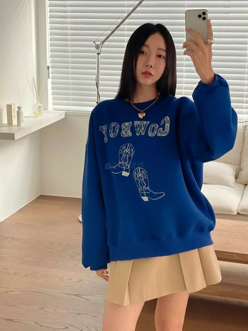 Made - Korean Women Fashion - #momslook - Boy Sweatshirt - 7