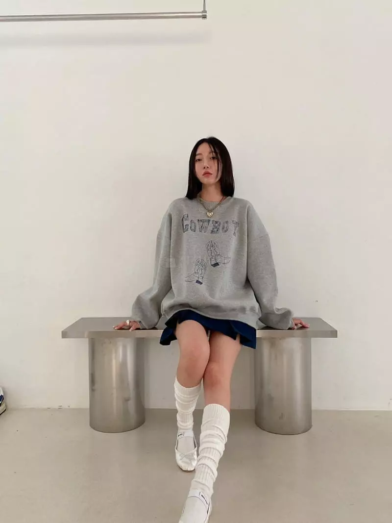 Made - Korean Women Fashion - #momslook - Boy Sweatshirt - 9