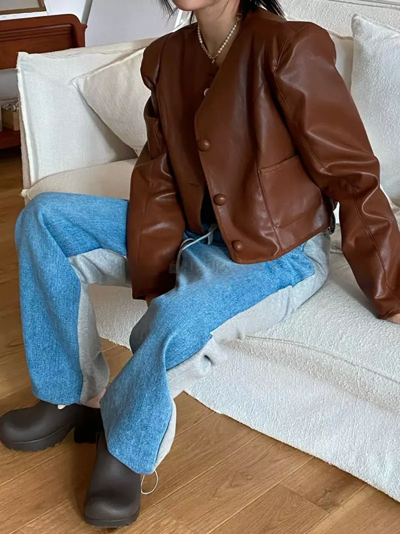 Made - Korean Women Fashion - #momslook - Feed Leather Jacket - 10
