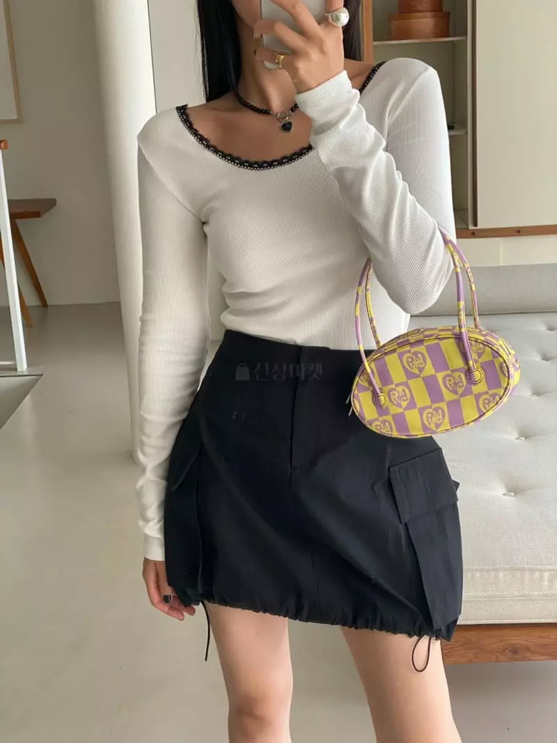 Made - Korean Women Fashion - #pursuepretty - Lable Tee - 5