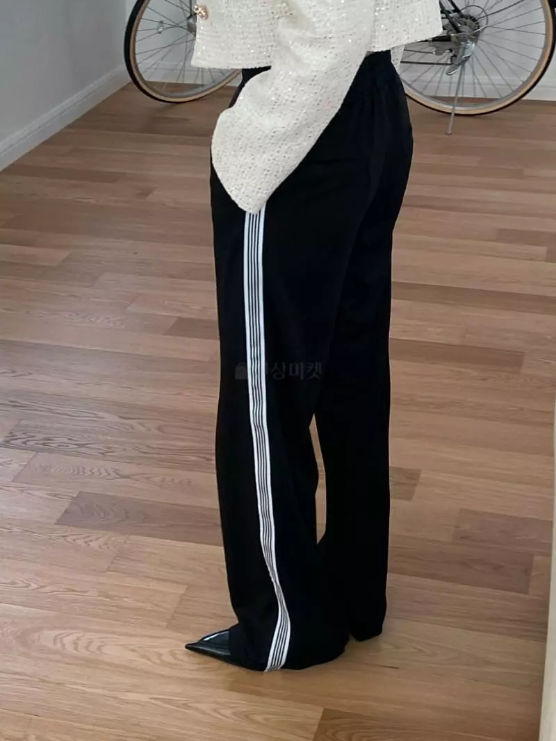 Made - Korean Women Fashion - #romanticstyle - Line Pants - 6