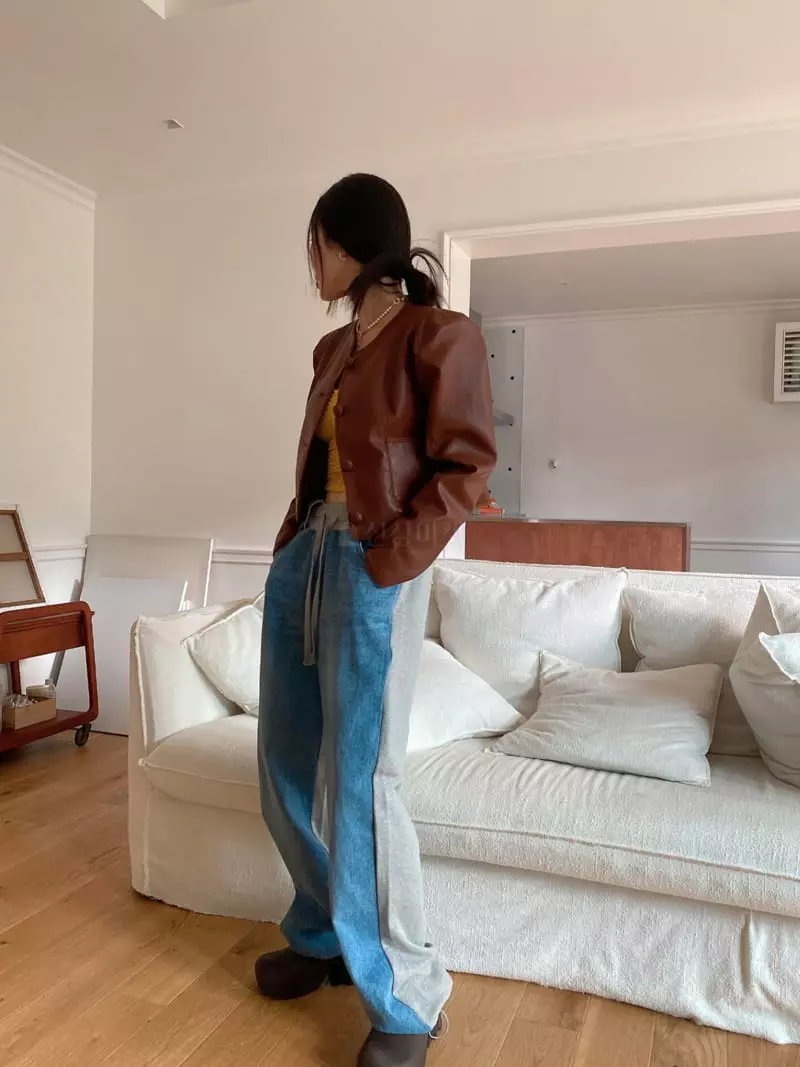 Made - Korean Women Fashion - #thelittlethings - Feed Leather Jacket - 5