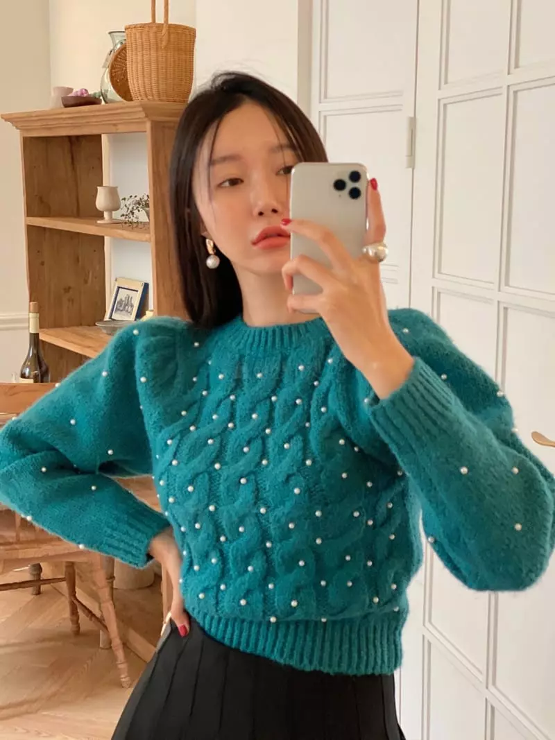 Made - Korean Women Fashion - #vintagekidsstyle - Hand Earring - 2