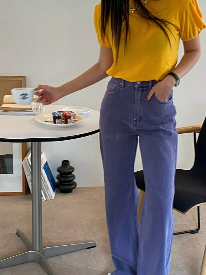 Made - Korean Women Fashion - #womensfashion - Purple Jeans - 10