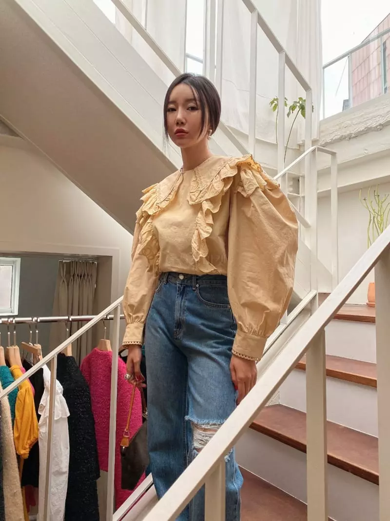 Made - Korean Women Fashion - #womensfashion - Tree Blouse - 7