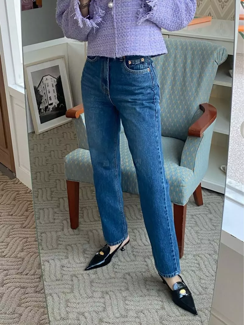 Made - Korean Women Fashion - #womensfashion - Stove Jeans - 6