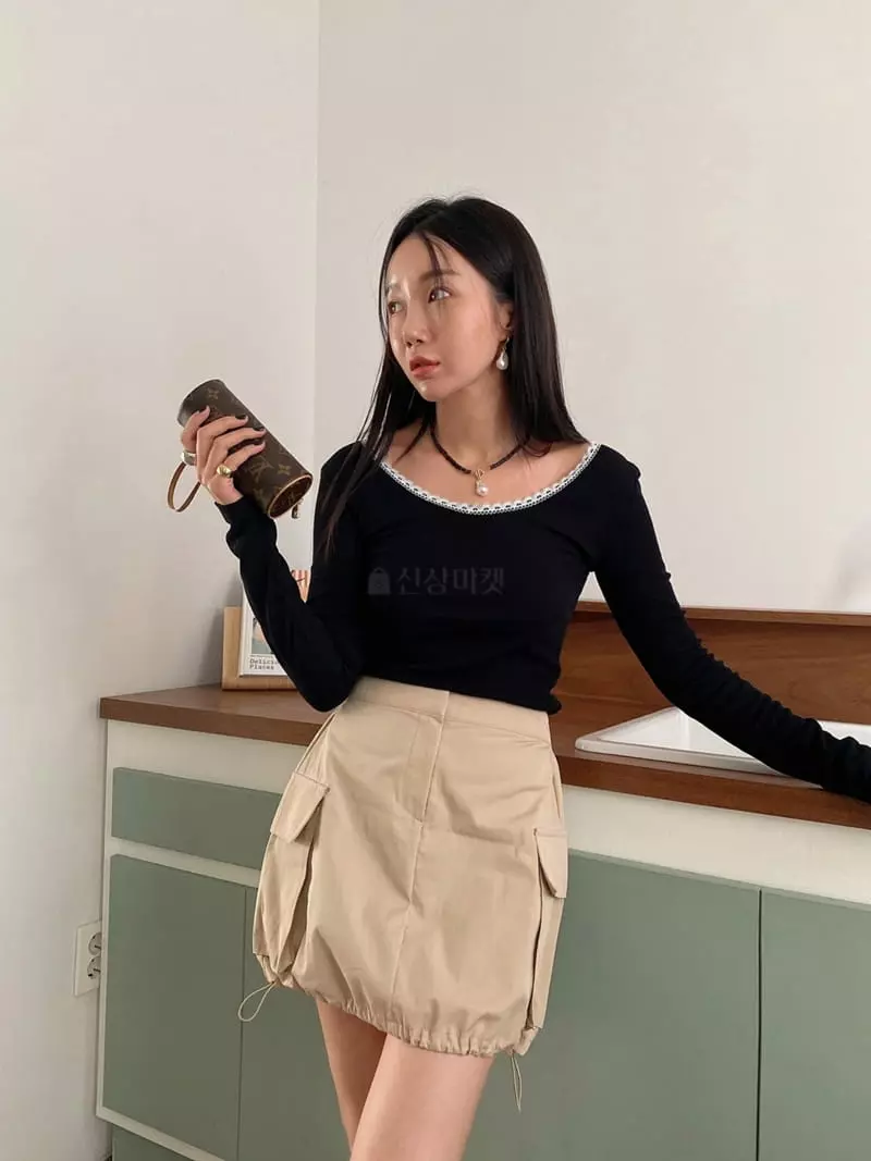 Made - Korean Women Fashion - #womensfashion - Lable Tee - 12