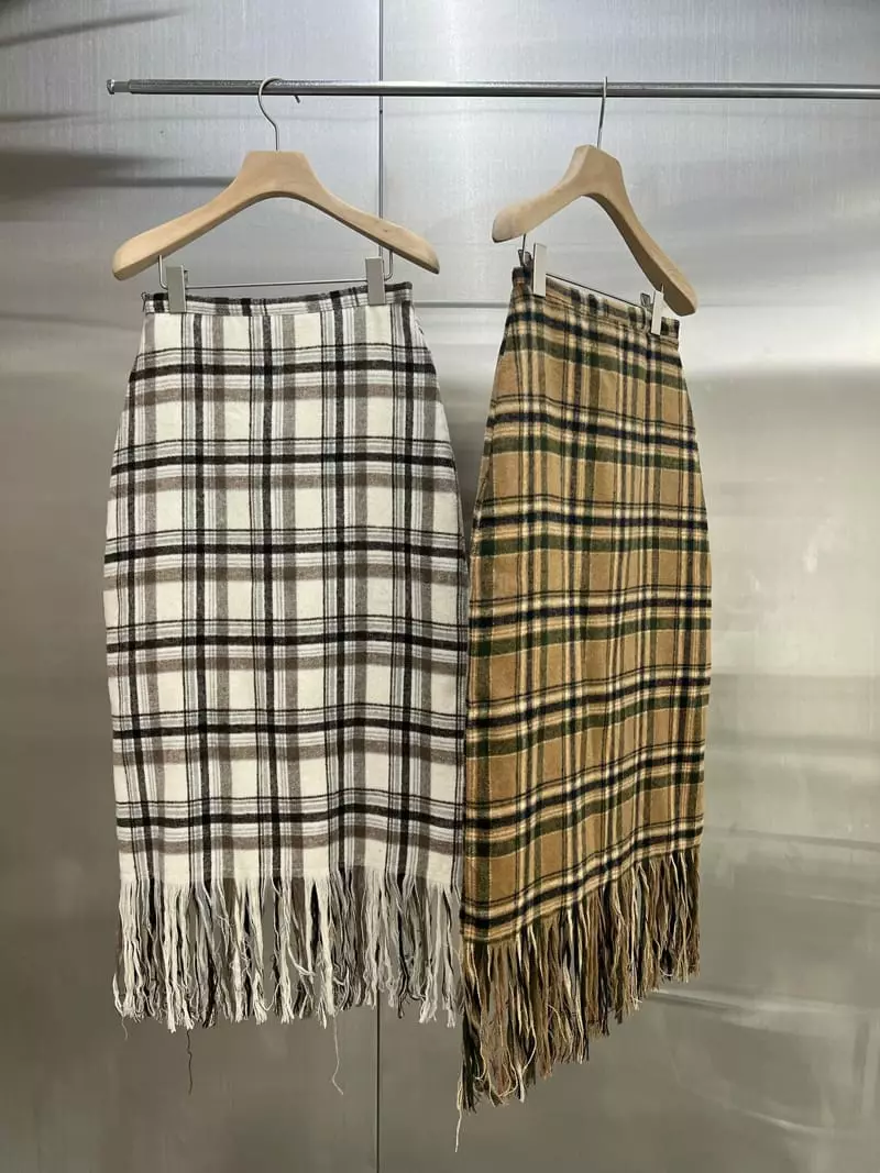 Maint - Korean Women Fashion - #momslook - Quilting Check Skirt - 11