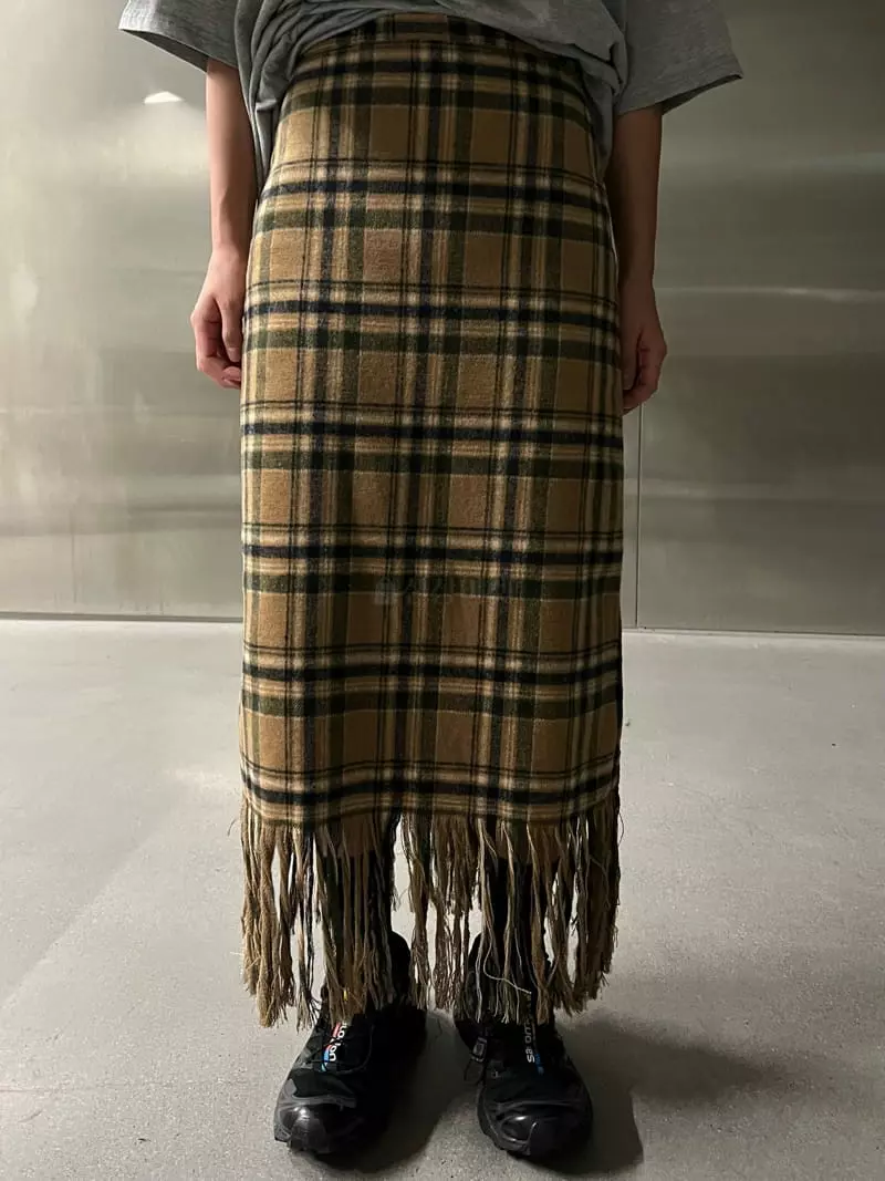 Maint - Korean Women Fashion - #momslook - Quilting Check Skirt - 5