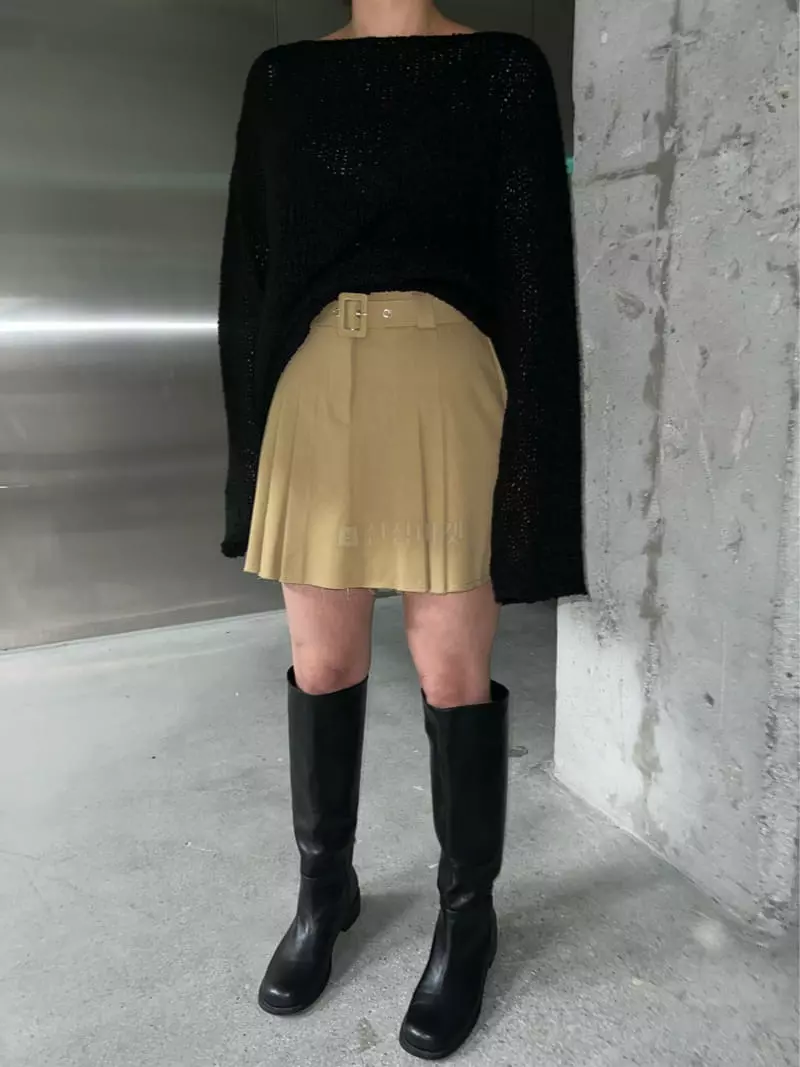 Maint - Korean Women Fashion - #momslook - Fall Mini Skirt - 5