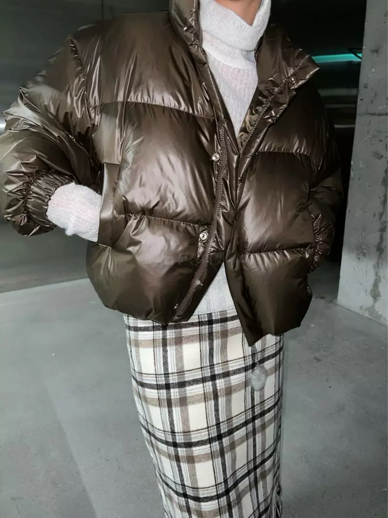 Maint - Korean Women Fashion - #momslook - 2 Way Crop Pdding Jacket - 2